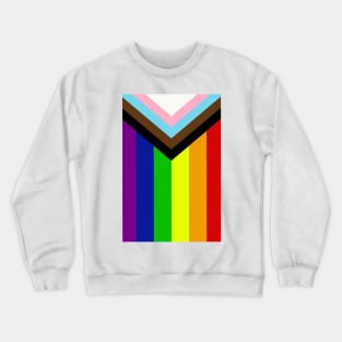 LGBTQ+ flag (vertical) Crewneck Sweatshirt